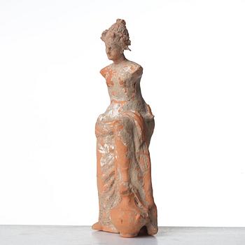 SKULPTUR, terracotta. Grekiskt, attisk, troligen 500-200 f. Kr.