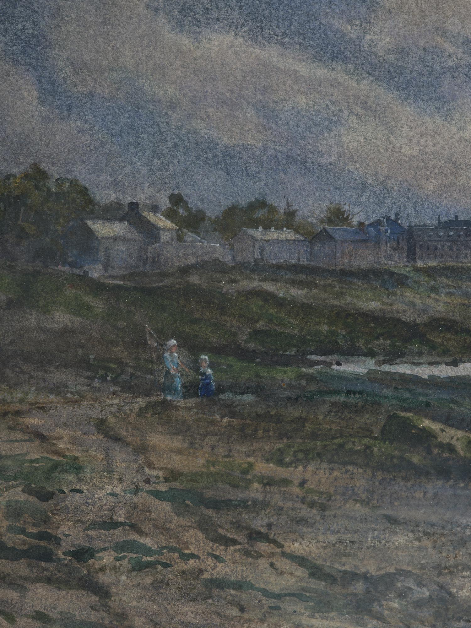 Anna Gardell-Ericson, Moonlight Landscape with Figures.