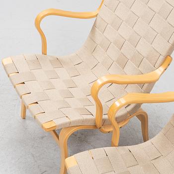 Bruno Mathsson, a pair of 'Eva' easy chairs, Dux.