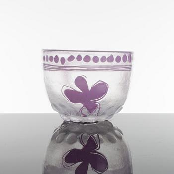 BERTIL VALLIEN, skål, glas, unik, Boda Åfors.