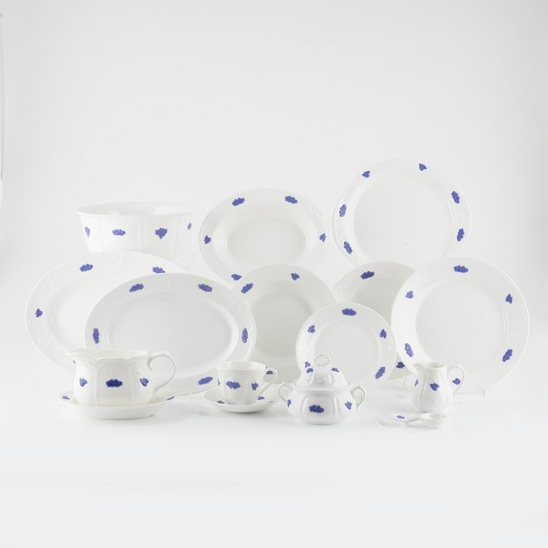 Tableware, Blue Flower, Gustavsberg, 45 pieces.