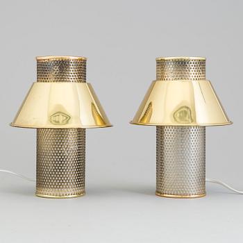 HANS-AGNE JAKOBSSON, bordslampor, ett par, troligen 1960 / 70-tal.