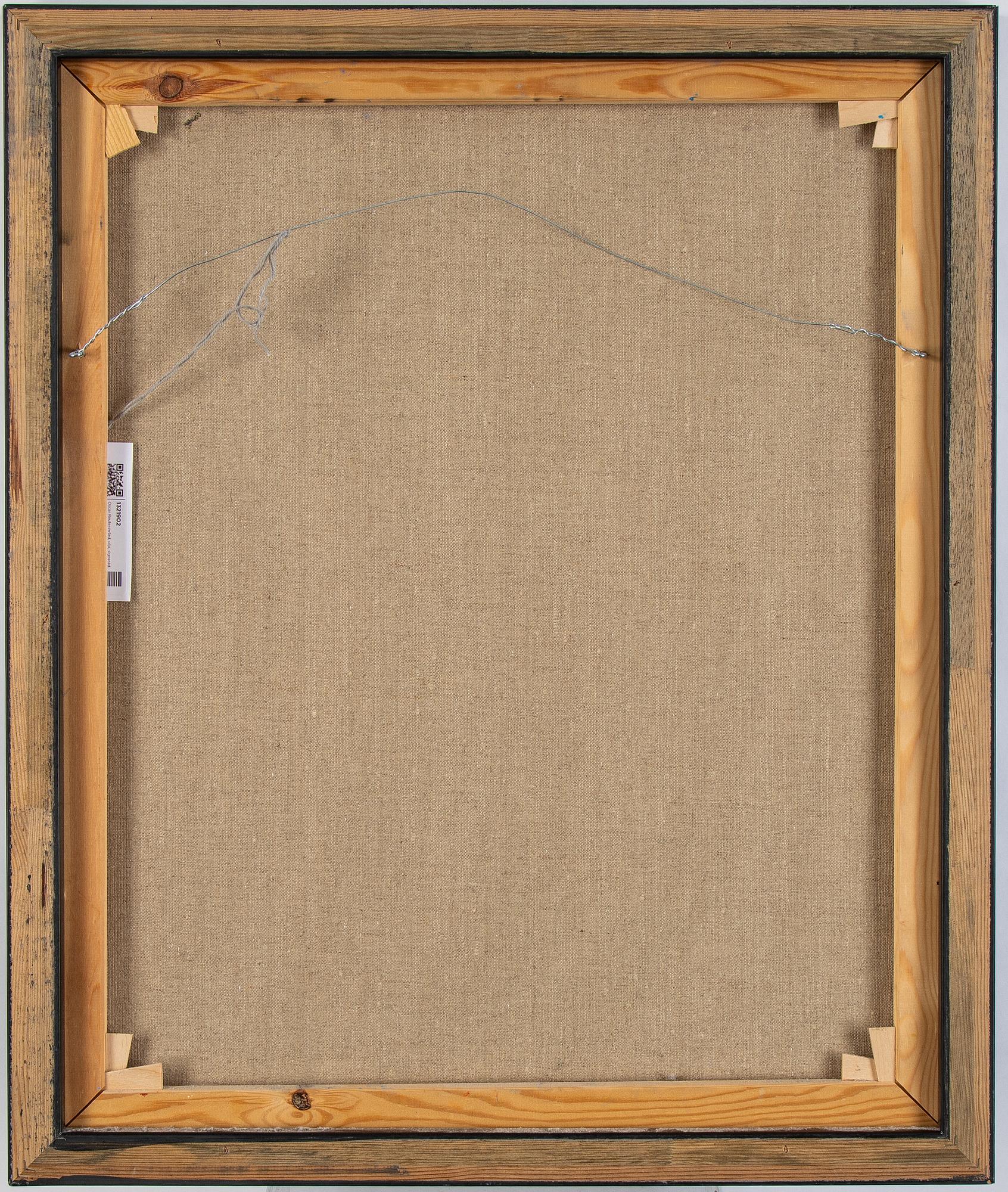 Oscar Reuterswärd, olja på duk,  signerad.