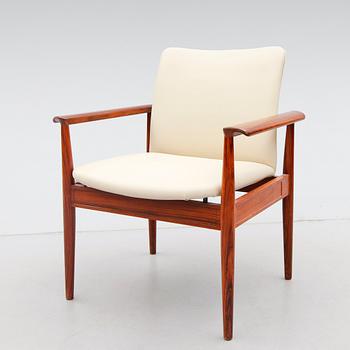KARMSTOL, "Diplomat", Finn Juhl, France & Søn, 1900-talets andra hälft.