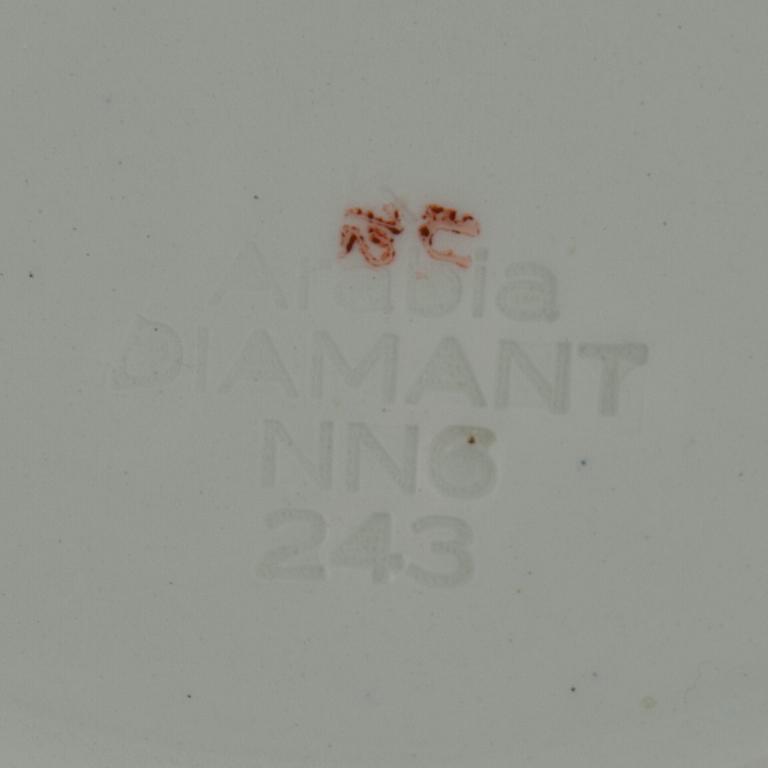 SERVIS, 57 delar, porslin,  Arabia Diamant, 1920-talets mitt.