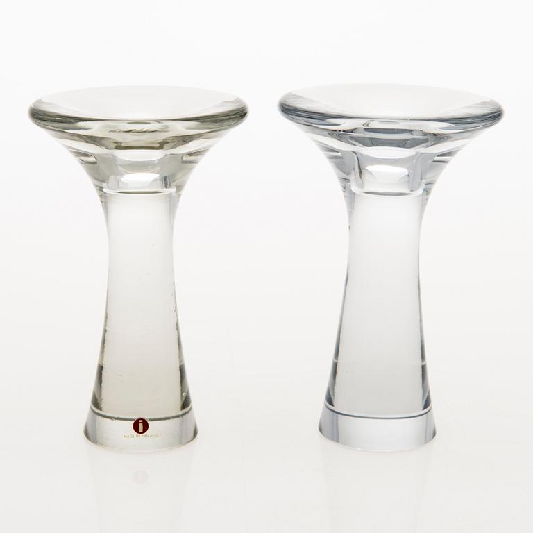 TAPIO WIRKKALA, a pair of candlesticks, model 3412, Iittala, middle of the 20th century.