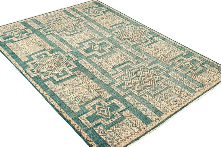 A modern design Moroccan carpet, a. 309 x 204 cm.