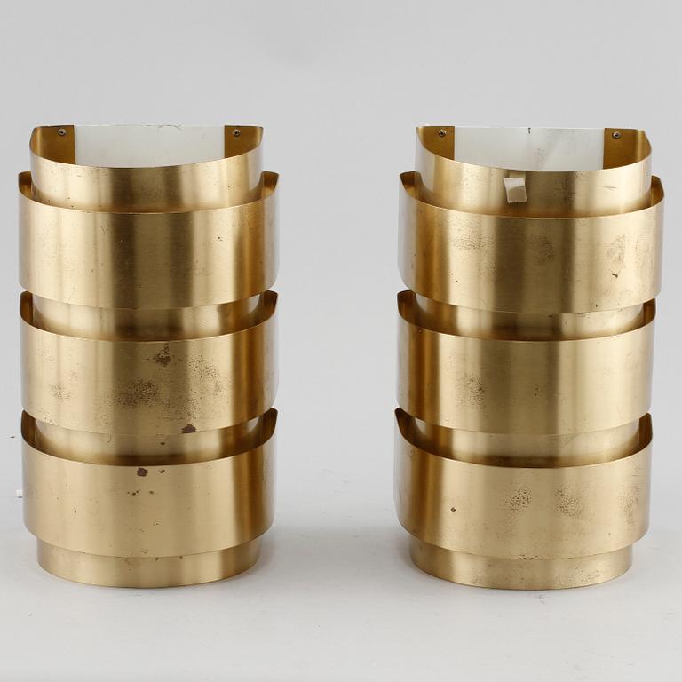 VÄGGLAMPOR, ett par, Hans-Agne Jacobsson, Markaryd, 1900-talets andra hälft.