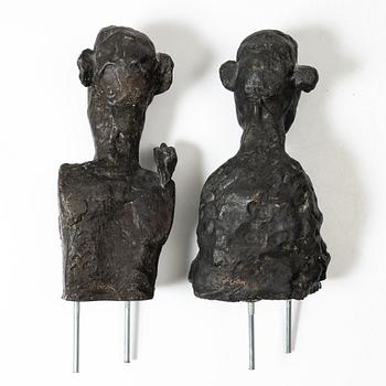 Sture Collin, A pair of bronze busts.