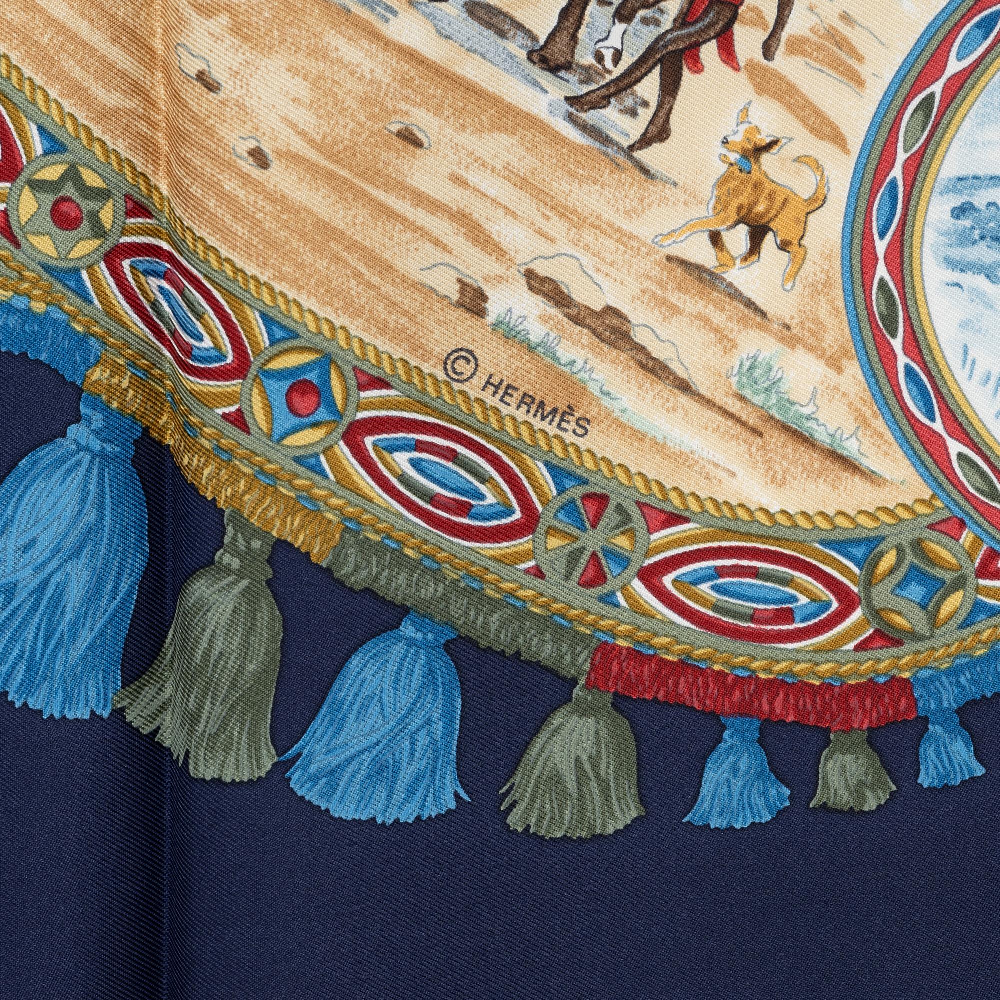 Hermès, scarf, "Cavaliers Peuls".