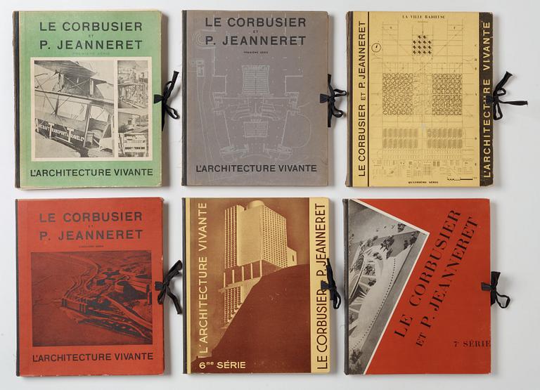 LE CORBUSIER et PIERRE JEANNERET, 'L'Architecture Vivante', 6 vol.