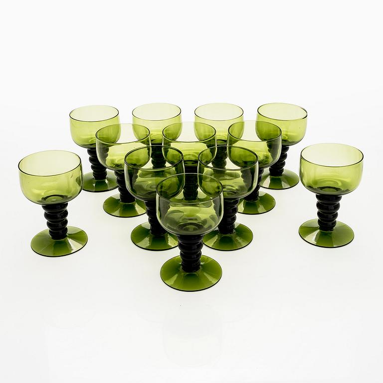 Glasservis, 12 st, 1960/70-tal.