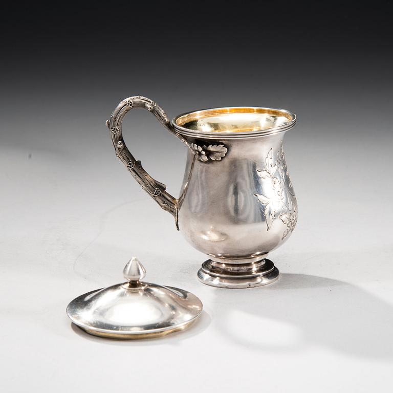 A RUSSIAN TANKARD WITH LID. РУССКАЯ КРУЖКА С КРЫШКОЙ.