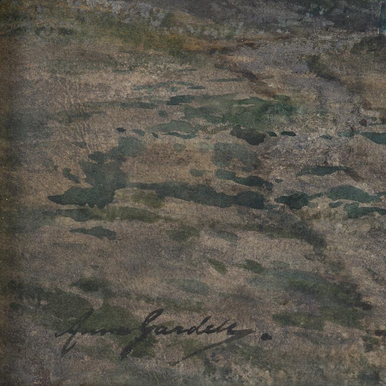 Anna Gardell-Ericson, Moonlight Landscape with Figures.