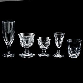 GLASSERVIS, 53 delar, "Rosersberg", Elis Bergh, Kosta, 1900-tal.