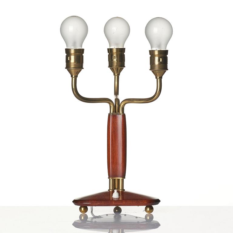 Carl-Axel Acking, a table lamp model "2687", Bröderna Malmströms Metallvarufabrik, Malmö, 1940s.
