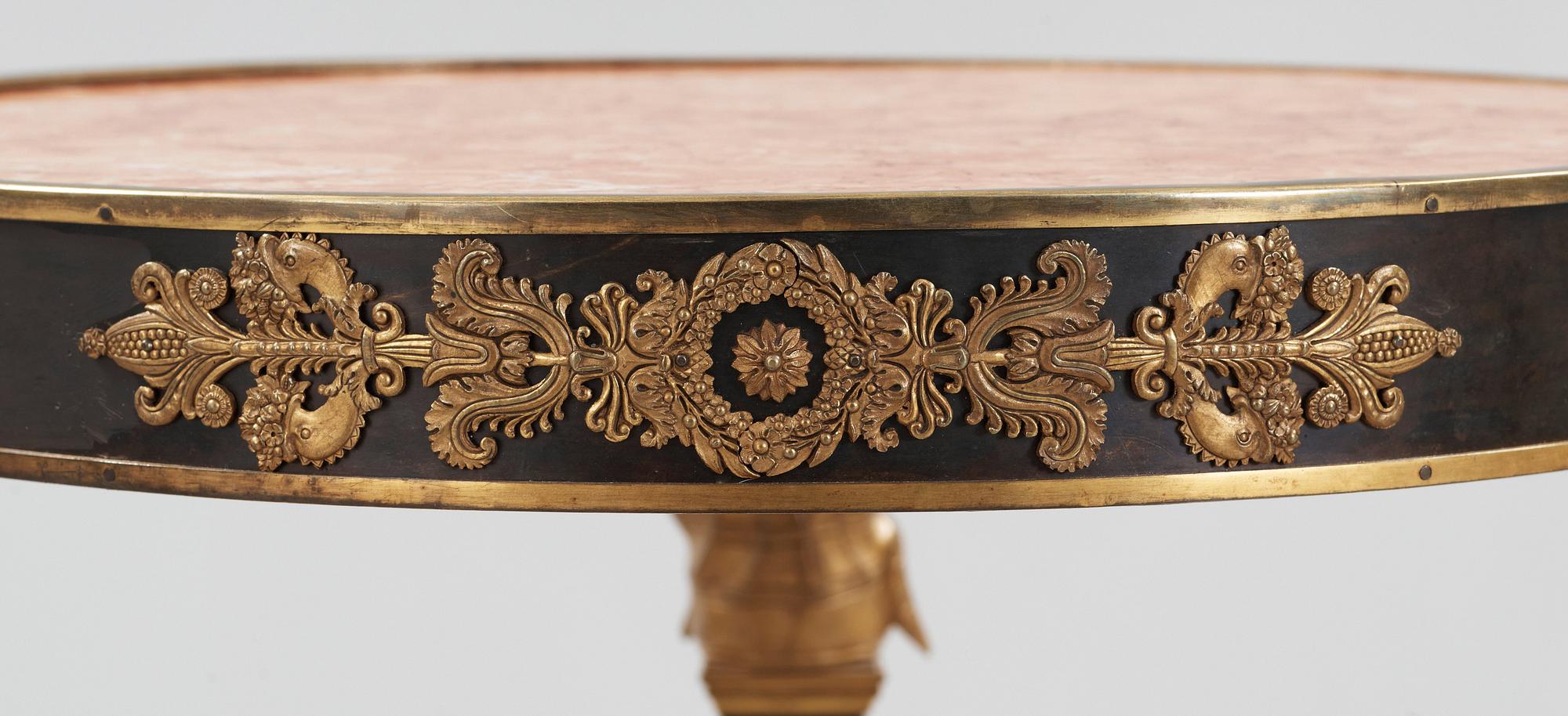 BORD. Empirestil, 1800-talets andra hälft.