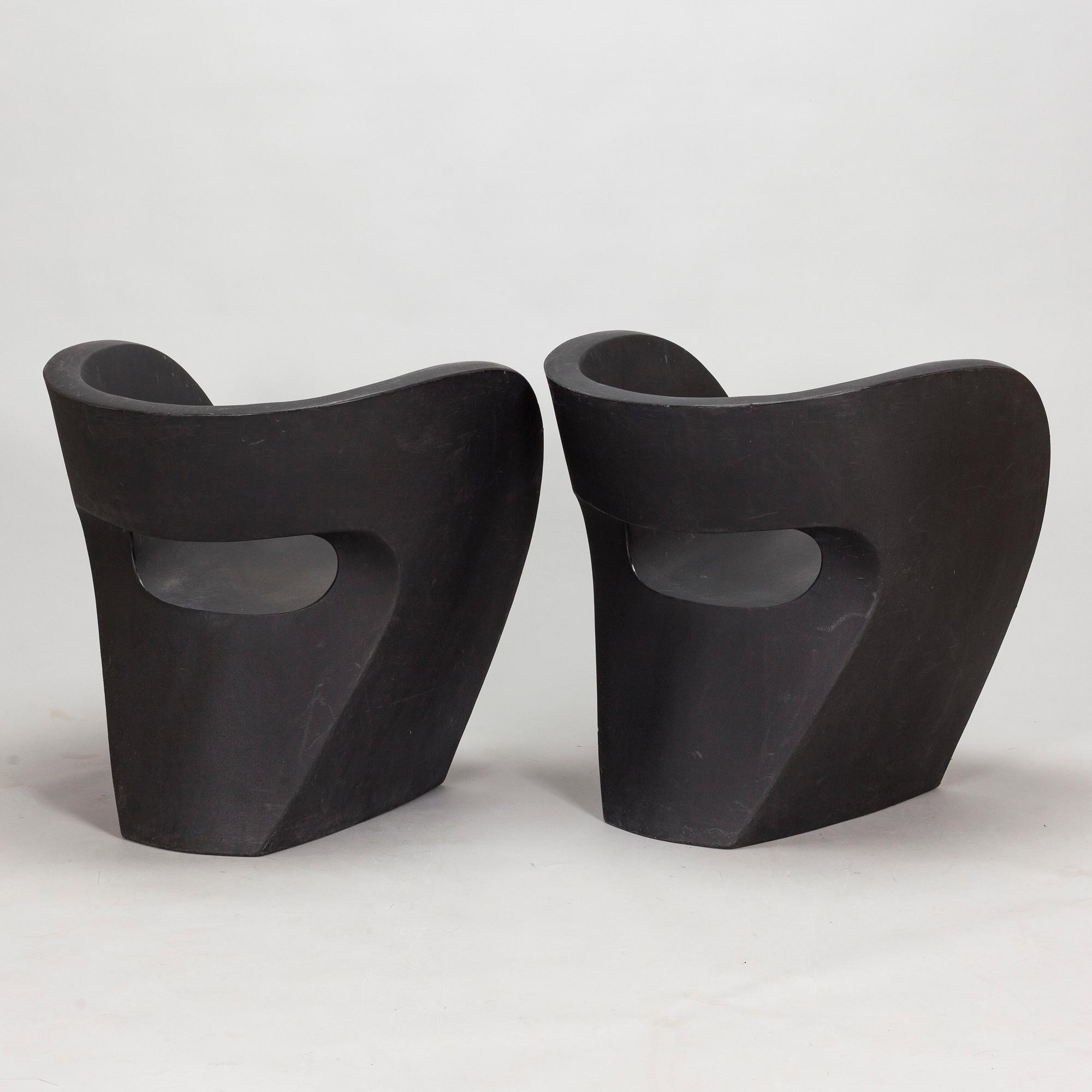 Ron Arad, fåtöljer, 4 st, "Little Albert Outdoor Armchair", Moroso Italien.