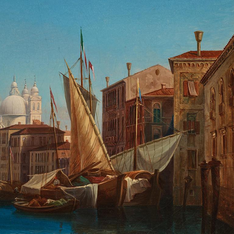 Gustaf Wilhelm Palm, ”Vue af Stora Kanalen i Venedig”.