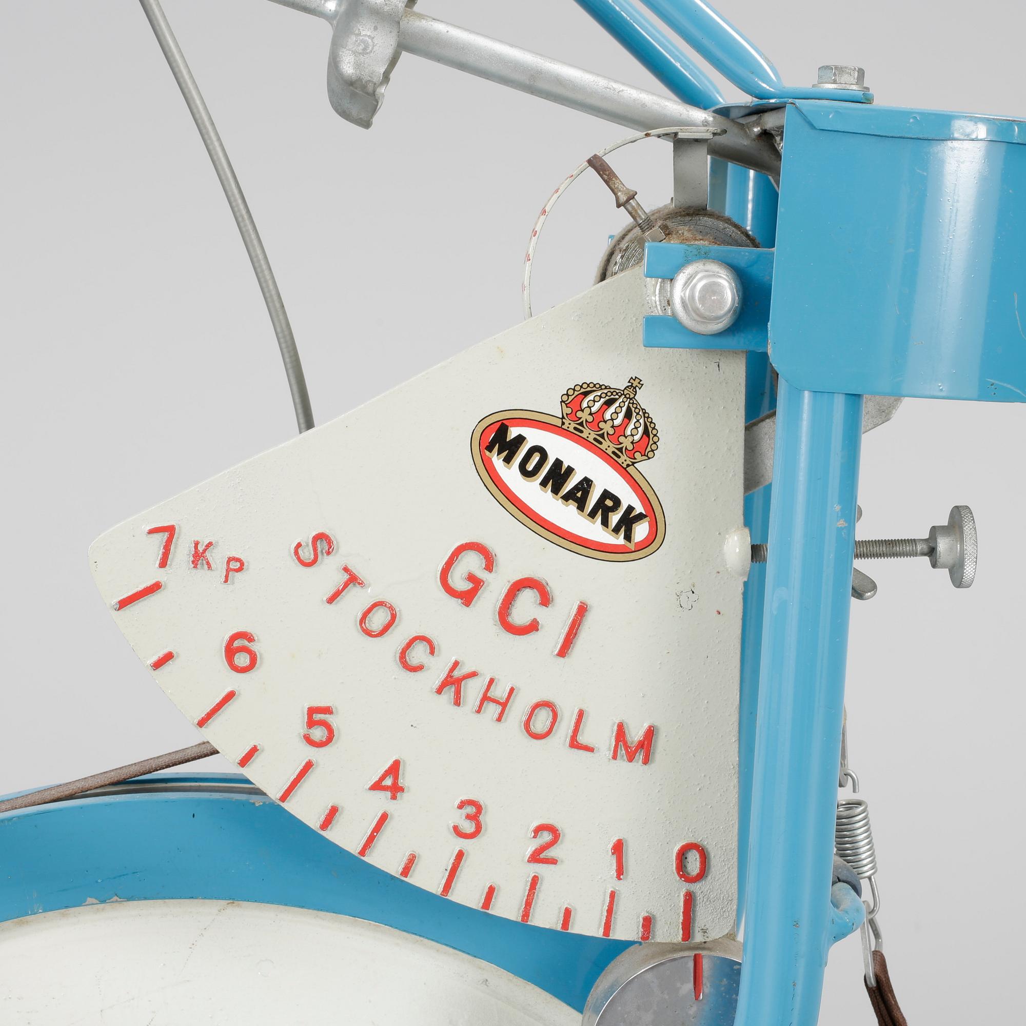 MOTIONSCYKEL, modell GCI, Monark, Stockholm, 1900-talets mitt.