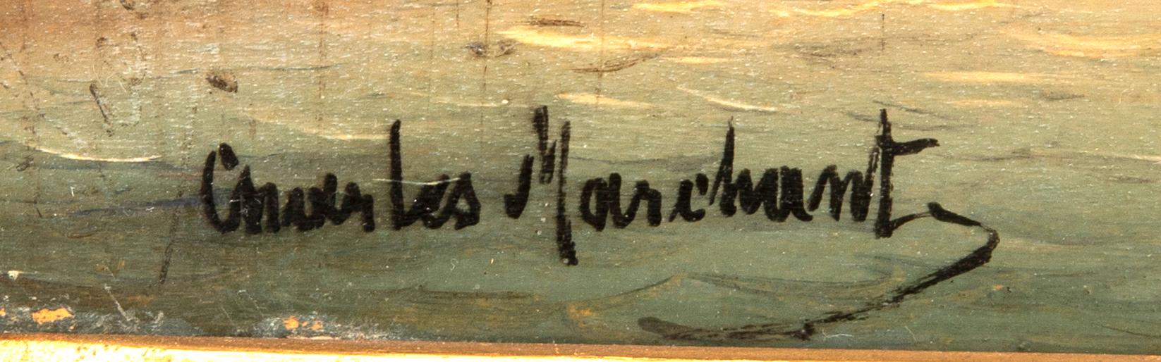 Charles Marchand oil on canvas, signed.
