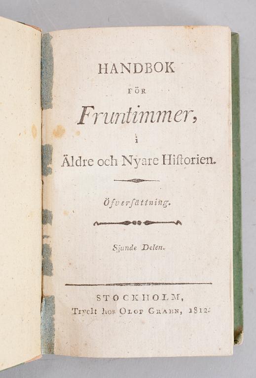 SKRIN SAMT BOK OCH HÄFTE, 2 st, 1800-tal.