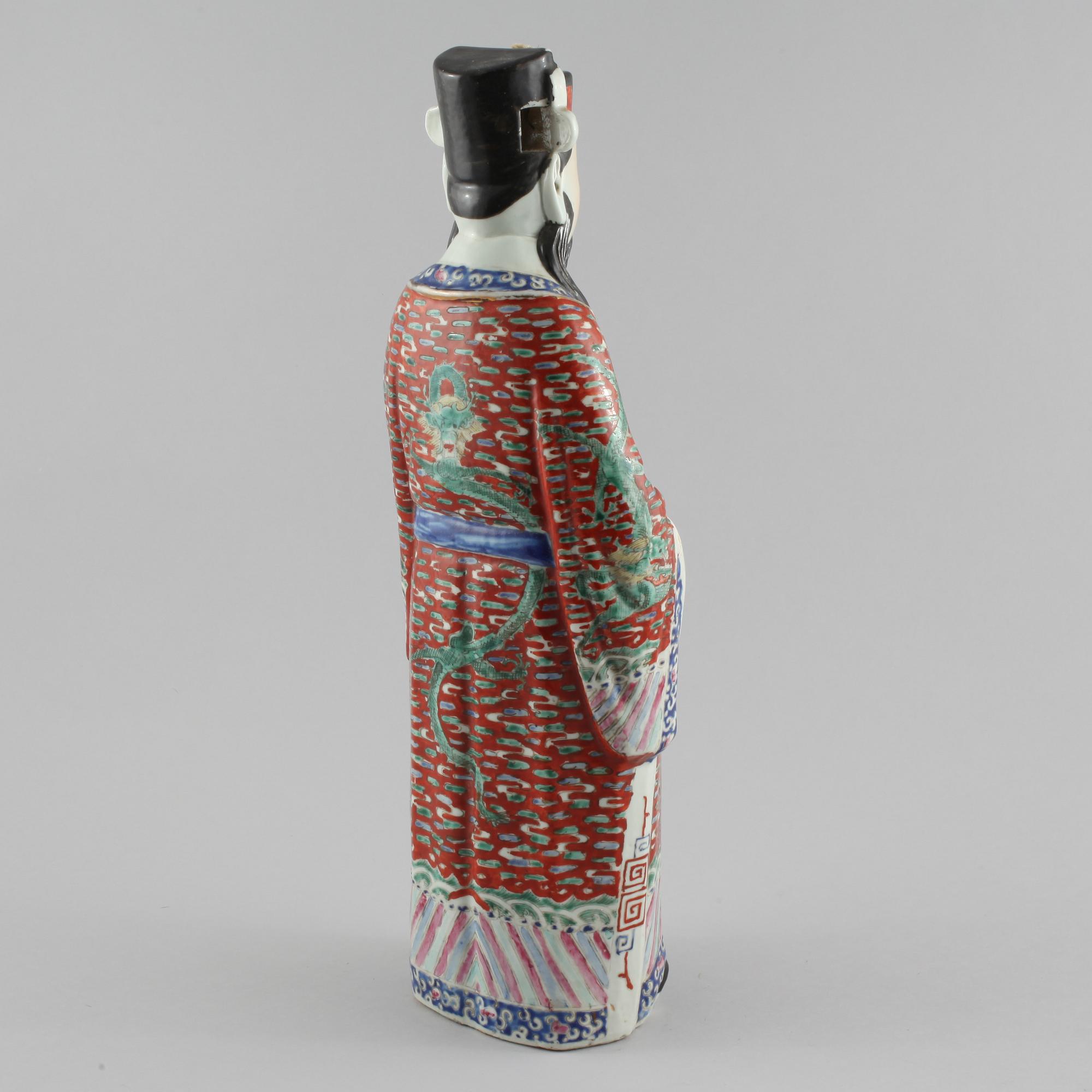 FIGURIN, porslin, Kina, omkring 1900-talets mitt.
