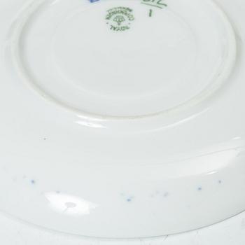 Royal Copenhagen, a 58-piece porcelain 'Blue Fluted' dinner and tea service, Denmark, mostly 1889-1934 but some pieces 1950-1984.