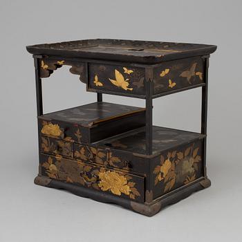 A Japanese miniture cabinet, Meiji period (1868-1912).