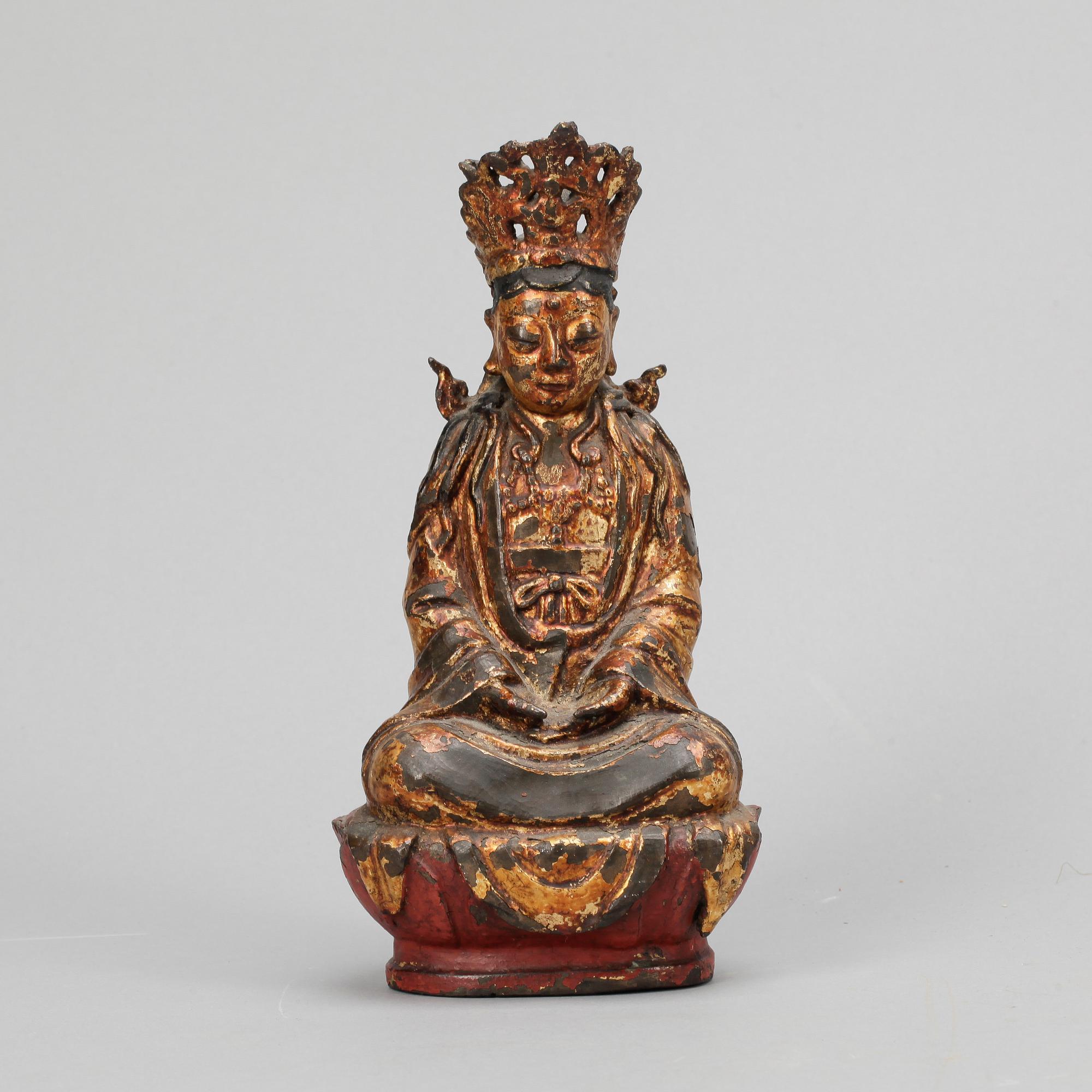 BUDDHA, metall, Kina, 18/1900-tal.