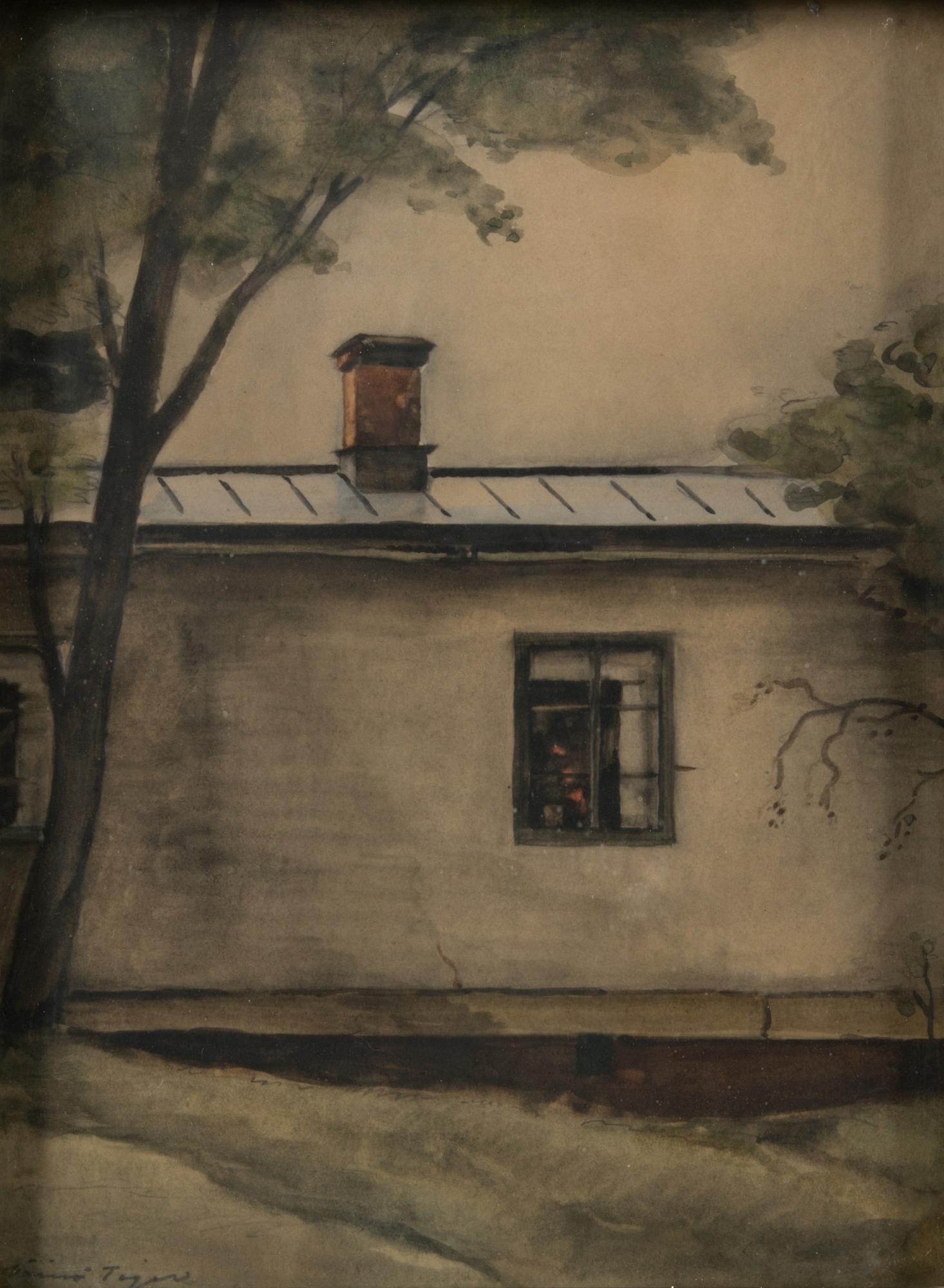 VÄINÖ TIGER, vesiväri, signeerattu ja päivätty -31.