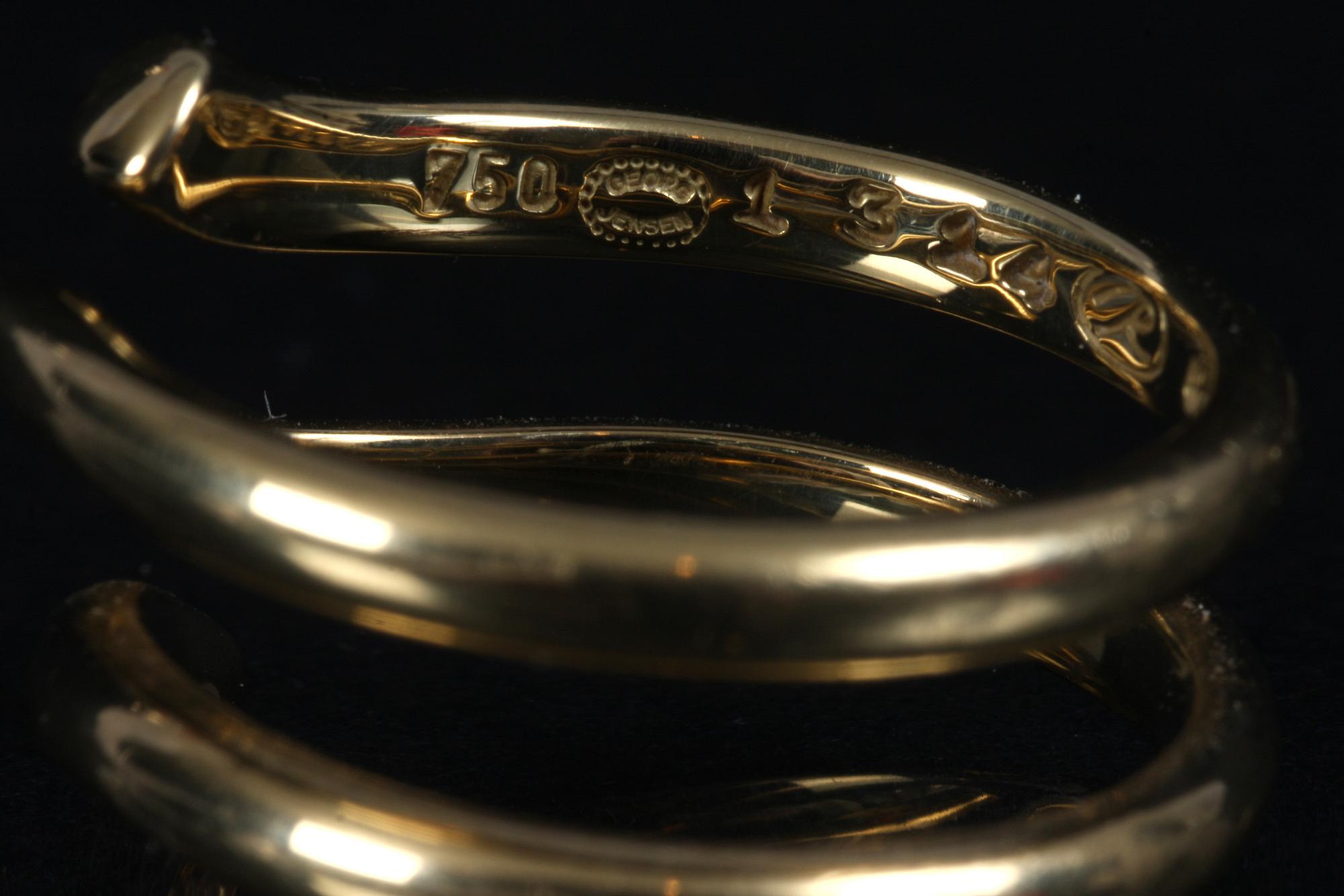 RING, 18 K guld, "Magic", Georg Jensen.
