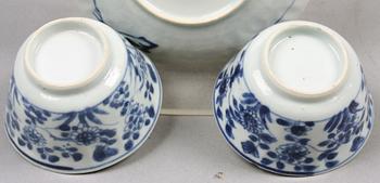 KOPP MED FAT samt KOPP. Kangxi (1662-1722), Kina.