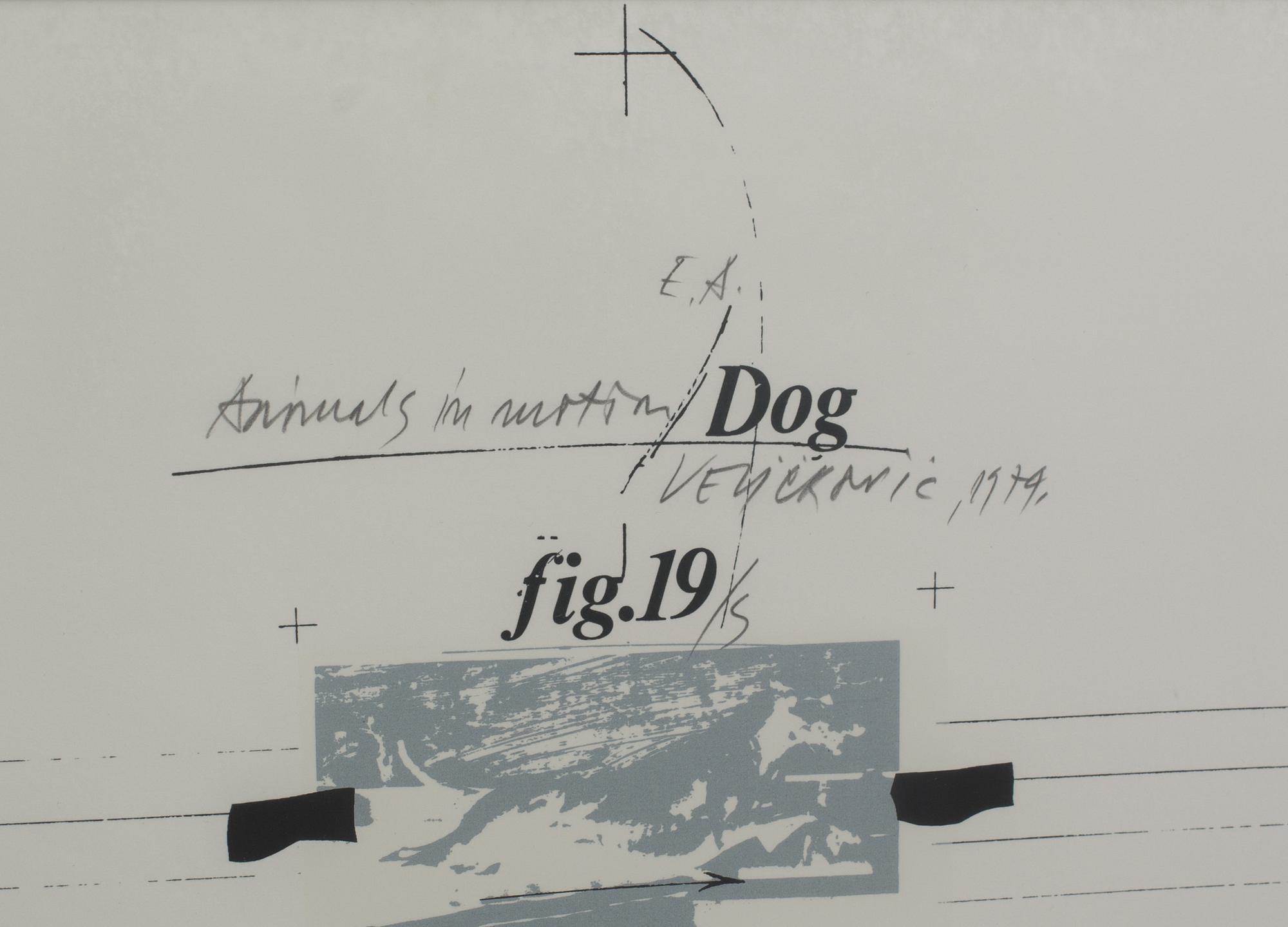 VLADIMIR VELICKOVIC, färglitografi, signerad o daterad, 1979, E.A.