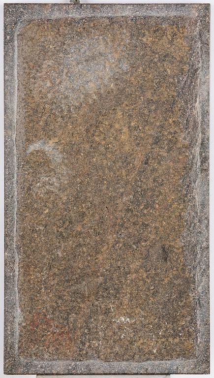 A table with Swedish 'Orrlok' porhyry top, early 19th century on a later bronze stand.