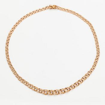Halsband och armband, 14K guld. Finland 1979.