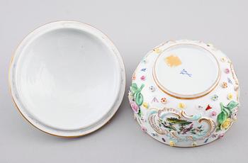 LOCKSKÅL, porslin, Meissen, 1800-/1900-tal.