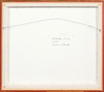 AGNES CLEVE, pastell, signerad och daterad pompej 1922.