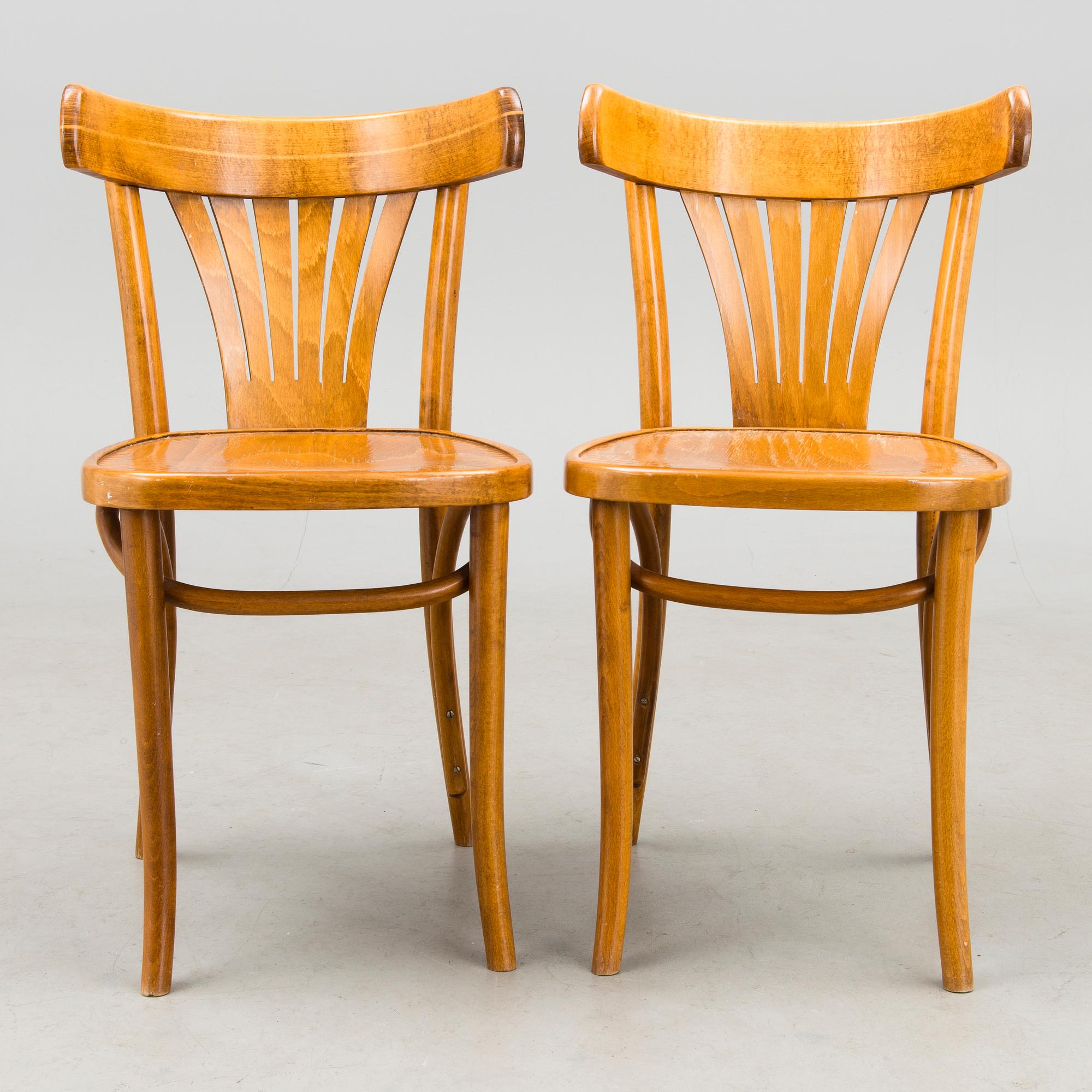 A set of four chair, Radomsko, Poland, latter half of the 20th Century.