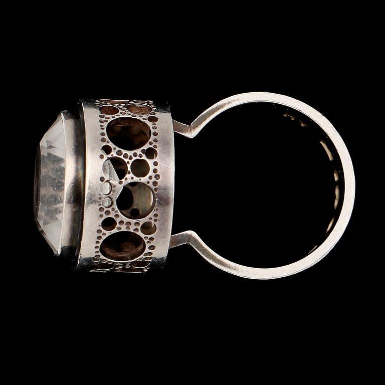 RING, silver, Anders Högberg, Stockholm 1967.