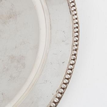 Kuverttallrikar, 6 st, sterlingsilver, Mexico, 1900-tredje kvartal.
