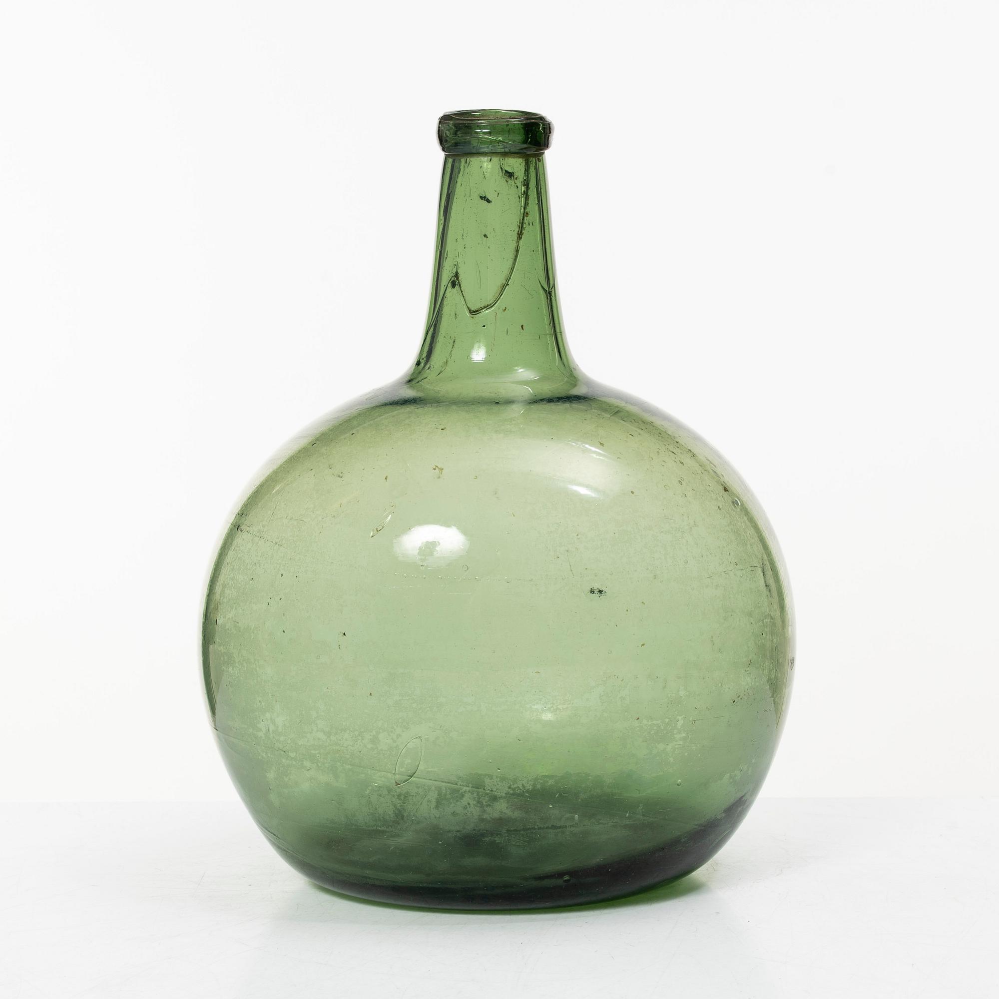 Flaska, glas, 17-1800-tal.