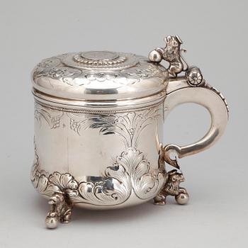 STOP, silver, barockstil, C. Michelsen, Danmark, 1900-talets mitt. vikt ca1000g.