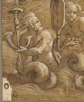 Amico Aspertini, circle of, Tritons and Nereids.