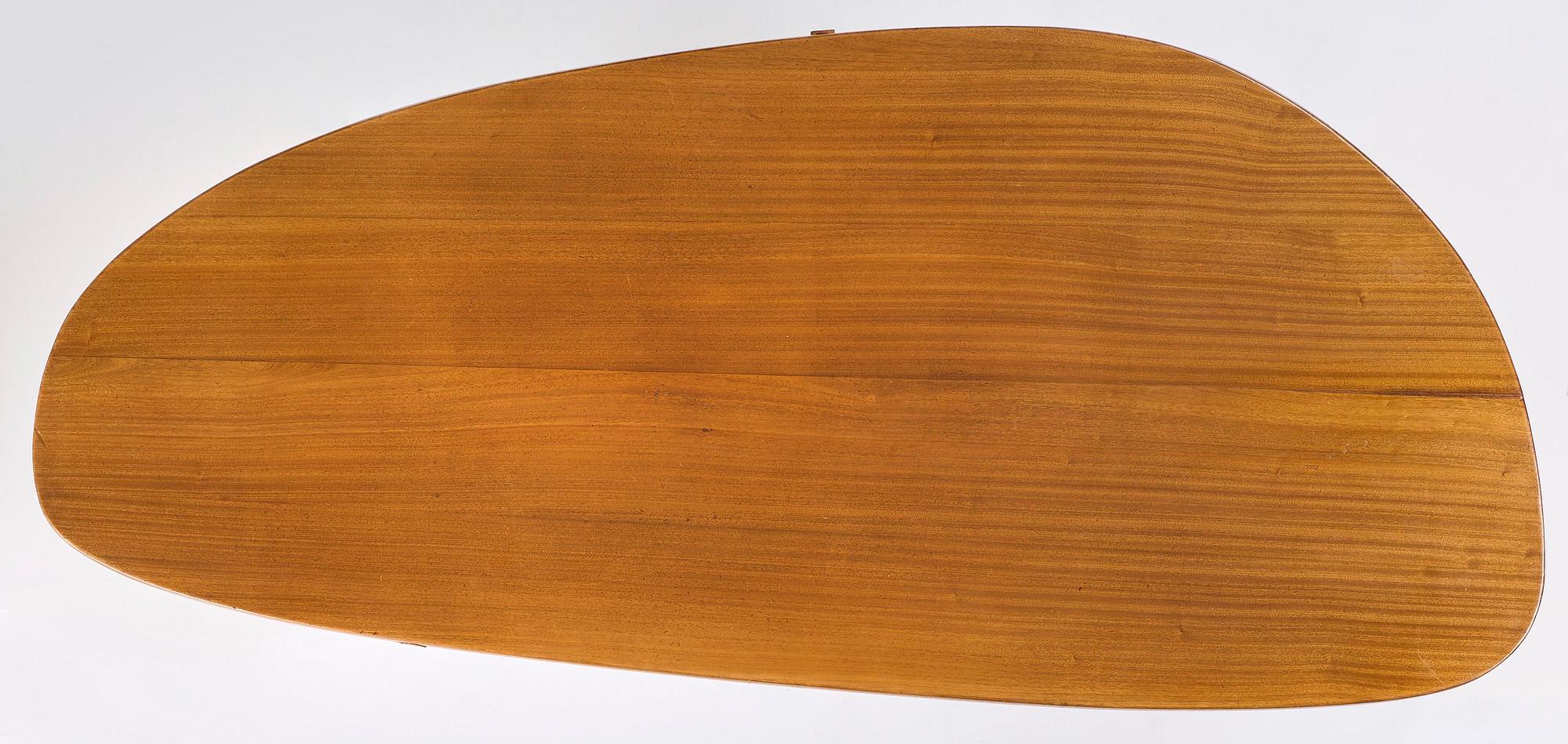 Charlotte Perriand, a "Forme Libre" table, executed by André Chetaille for Galerie Steph Simon, France, ca 1956.