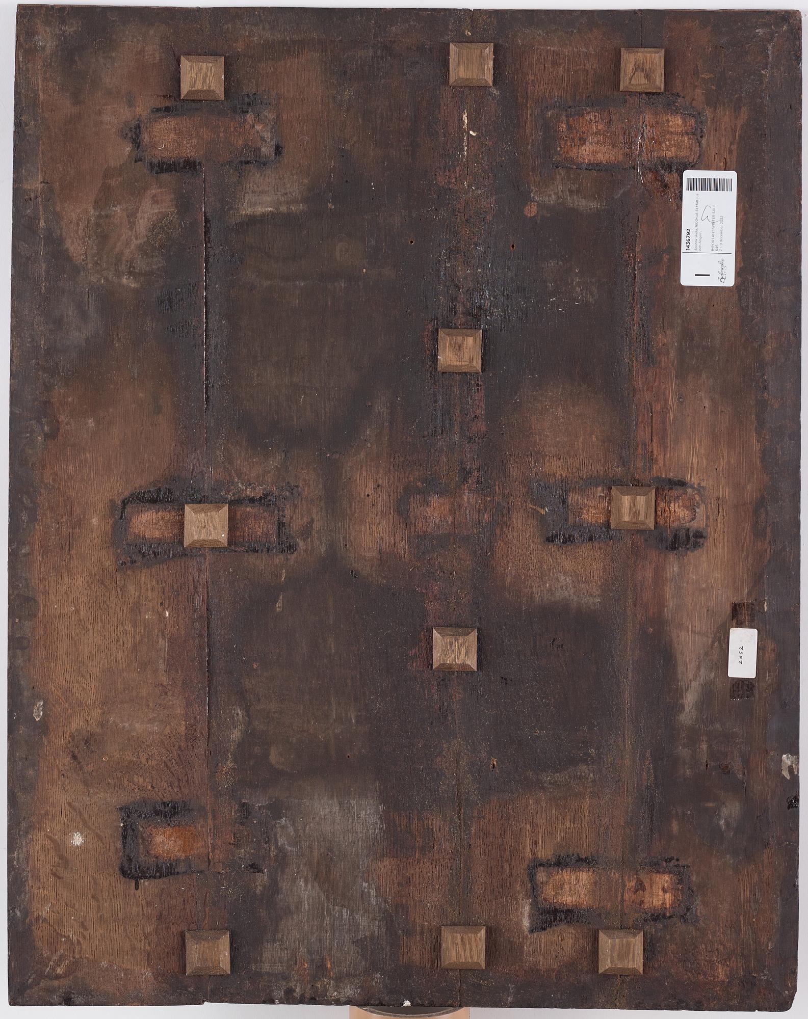 Flamländsk/Spansk skola, tidigt 1600-tal, St Matteus och Ängeln.