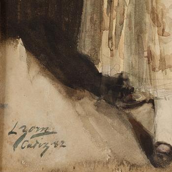 Anders Zorn, "Spanjorska i svart barett" (Spanish lady in black beret).