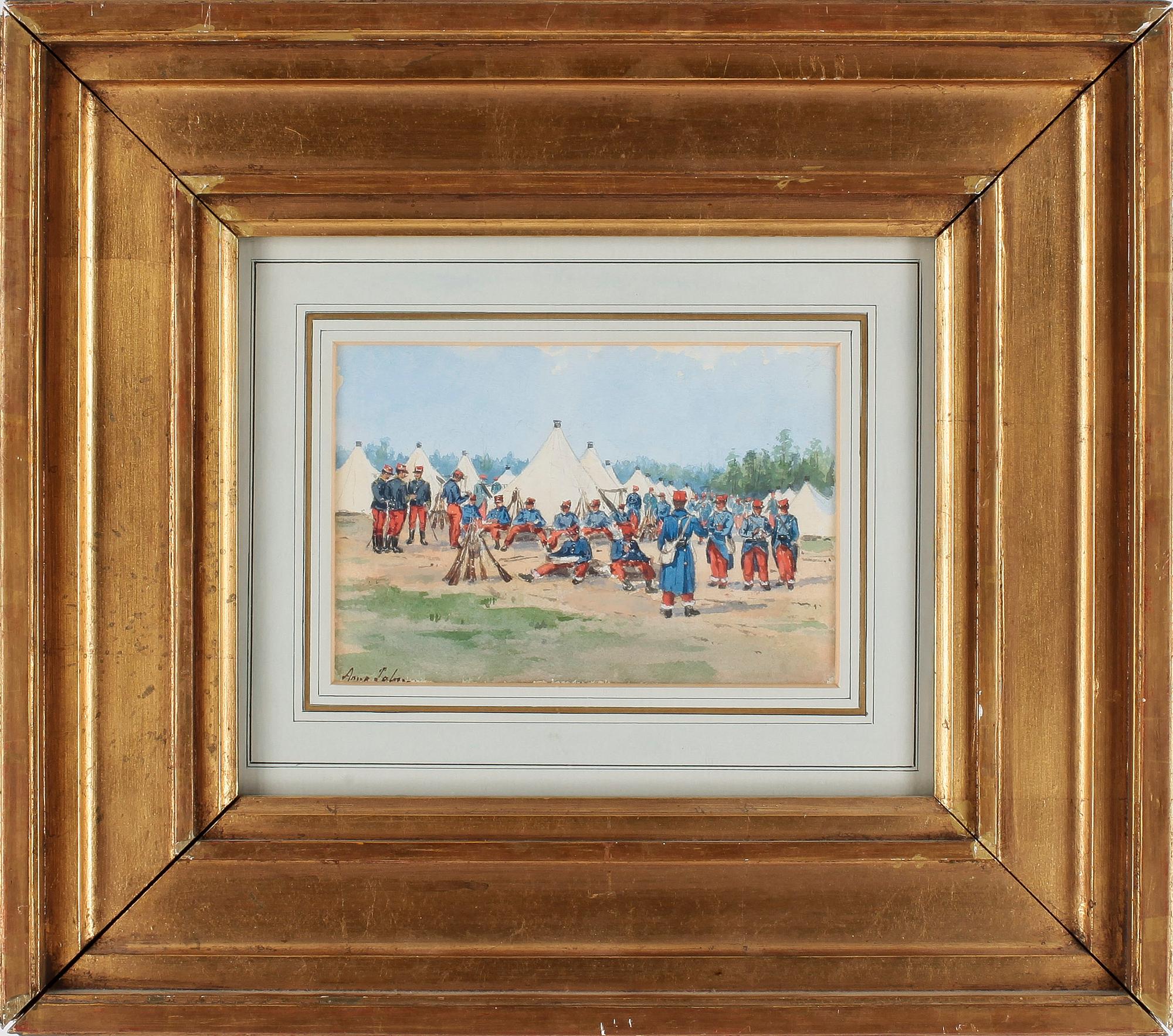 ANNA PALM DE ROSA, akvarell, sign.