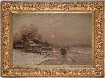 Johann Jungblut, oil on canvas, signed.