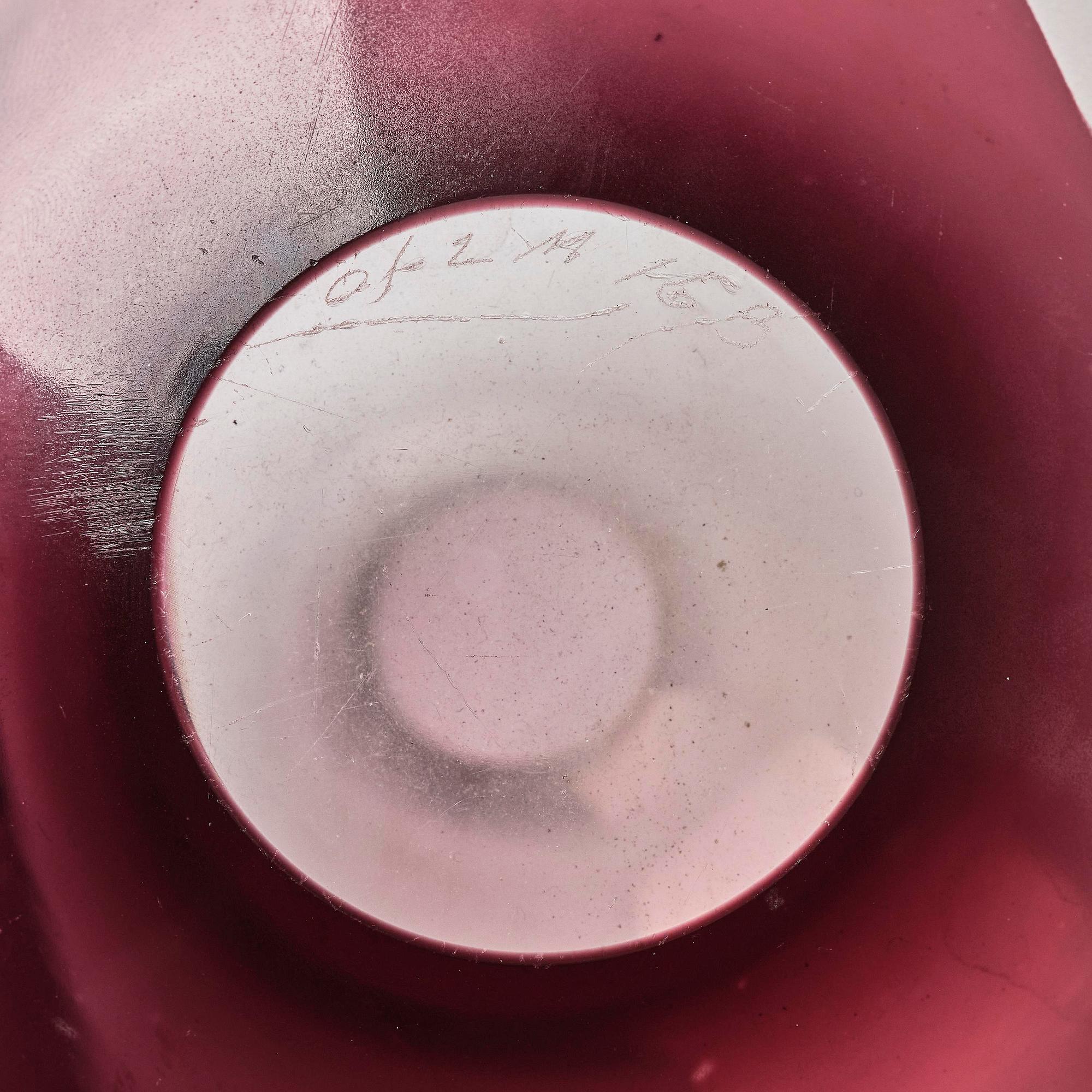 Vicke Lindstrand, a glass vase, Orrefors, Sweden, 1930s.